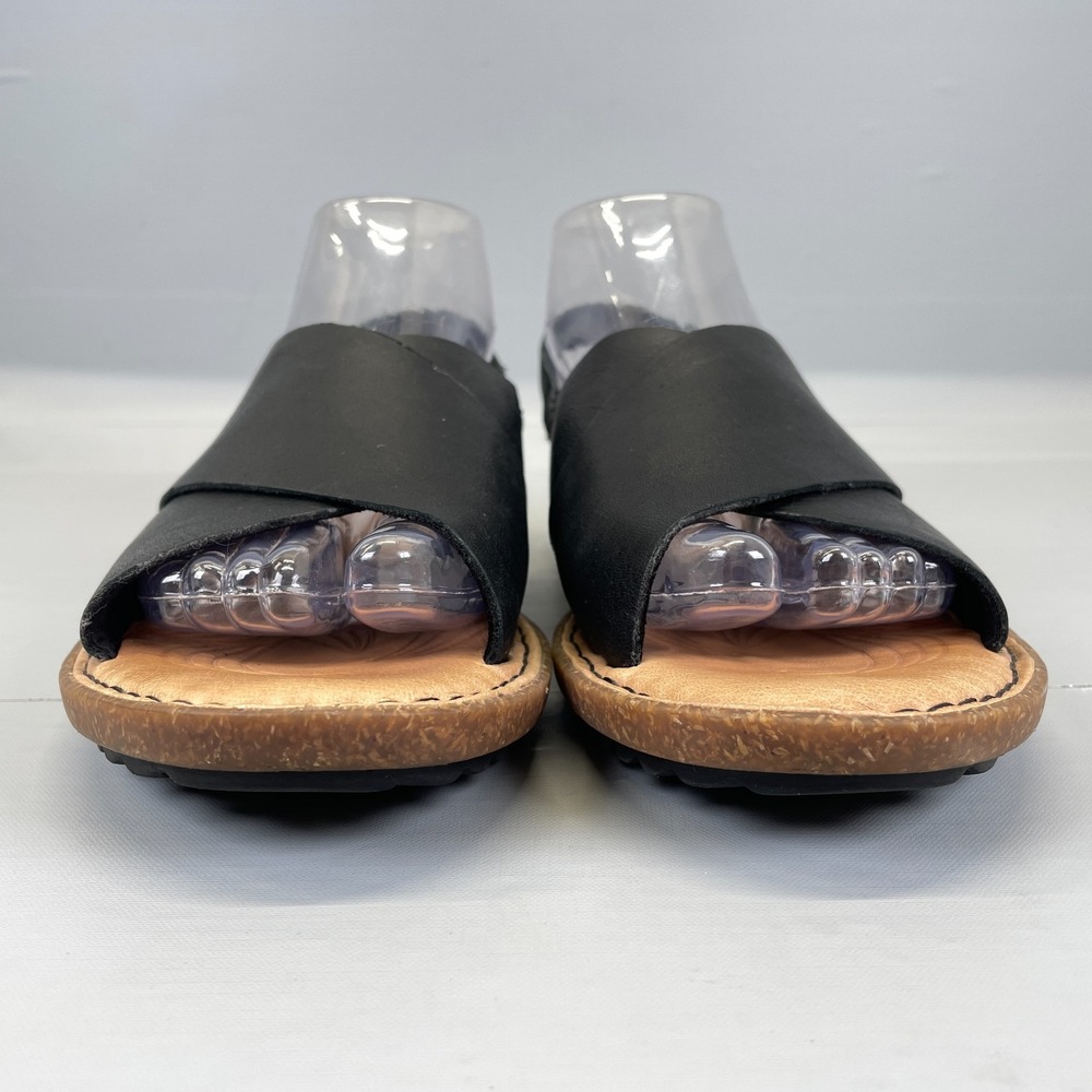 Born Santa Rose Slingback Sandals Womens Size 7 M Black Leather Casual Shoes - Picture 3 of 10